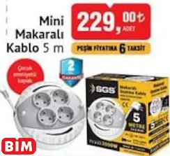 SGS MİNİ  MAKARALI  KABLO